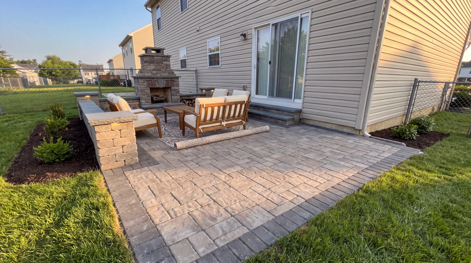 Paver patio in Finksburg, MD after the work by AmeriPro Remodeling